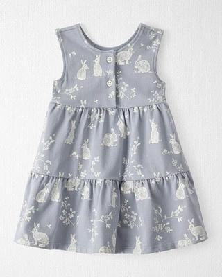 Baby Organic Cotton Bunny-Print Dress