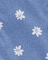 Floral Print Fleece Lined Jacket