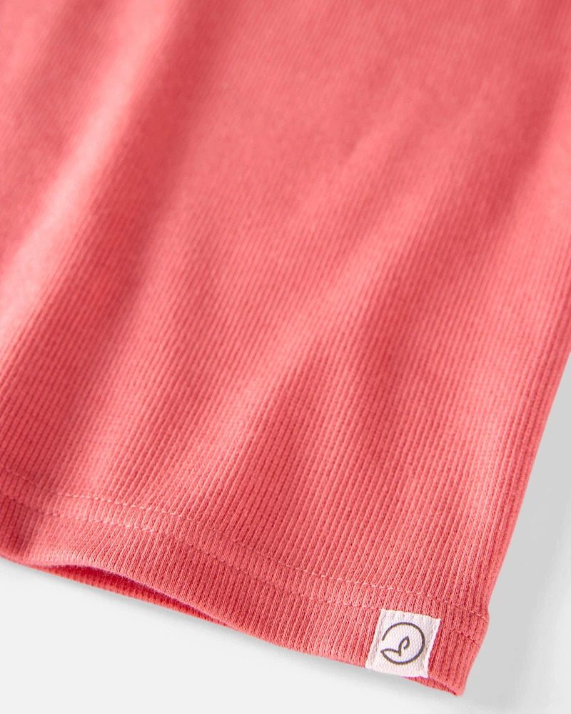 Toddler Organic Cotton Pyjamas Set Pink