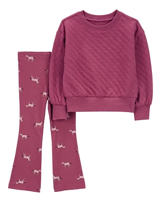 Toddler 2-Piece Quilted Top & Legging Set