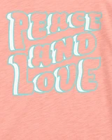 Kid Peace Sign Pocket Tee