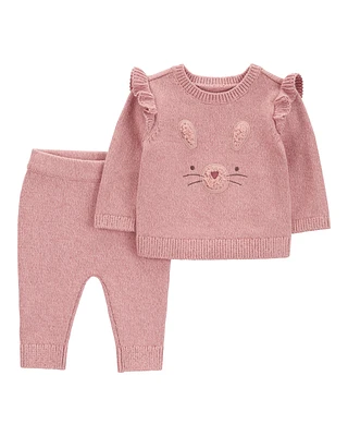 Baby 2-Piece Bunny Pullover & Jogger Set