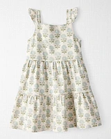 Toddler Organic Cotton Floral-Print Dress