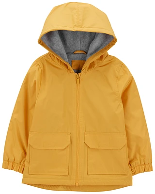 Fleece-Lined Rain Jacket