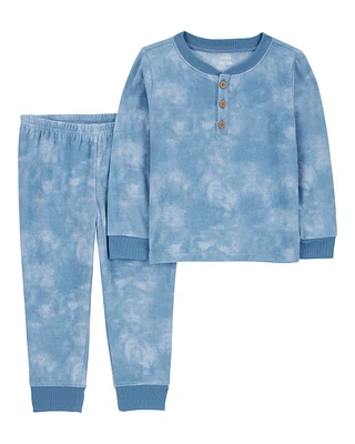 Toddler 2-Piece Tie-Dye Fleece Pyjamas