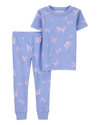 Toddler 2-Piece Butterfly 100% Snug Fit Cotton Pyjamas