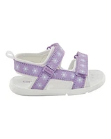 Every Step® First Walker Floral Sandals - Purple/White