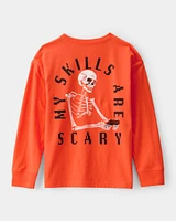 Kid Halloween Video Game Long-Sleeve Graphic Tee
