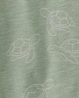 Toddler 2-Piece Turtles-Print Set Made with Organic Cotton