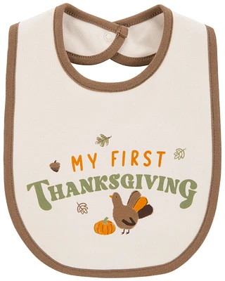 Baby My First Thanksgiving Teething Bib