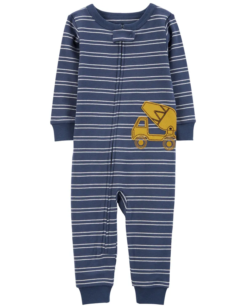 Carters Oshkosh 1-Piece Truck 100% Snug Fit Cotton Footless Pyjamas