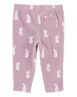 Baby 2-Piece Bunny Print Bodysuit Pant Set