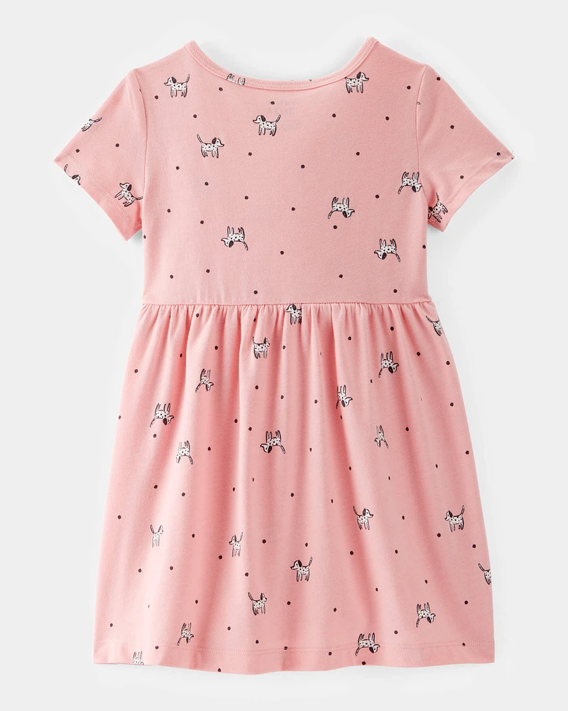 Toddler Dog Print Dress