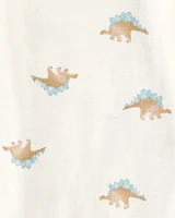 Baby 4-Pack Long-Sleeve Dinosaur Bodysuits