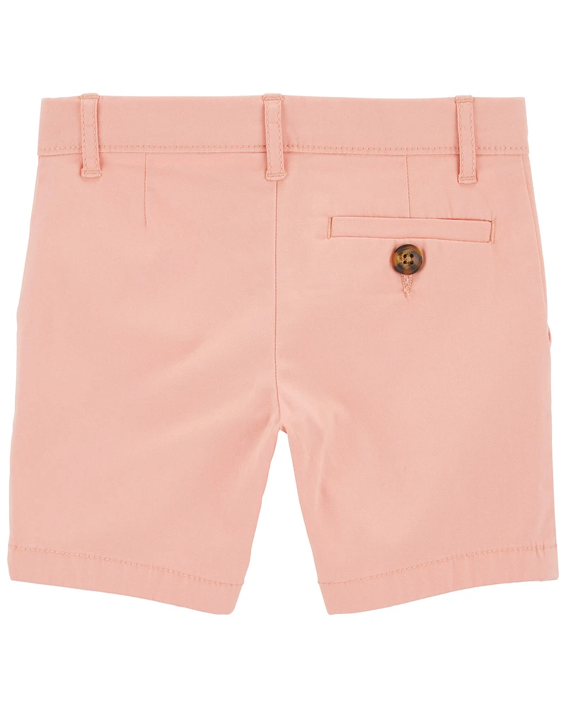 Pastel Stretch Chino Shorts