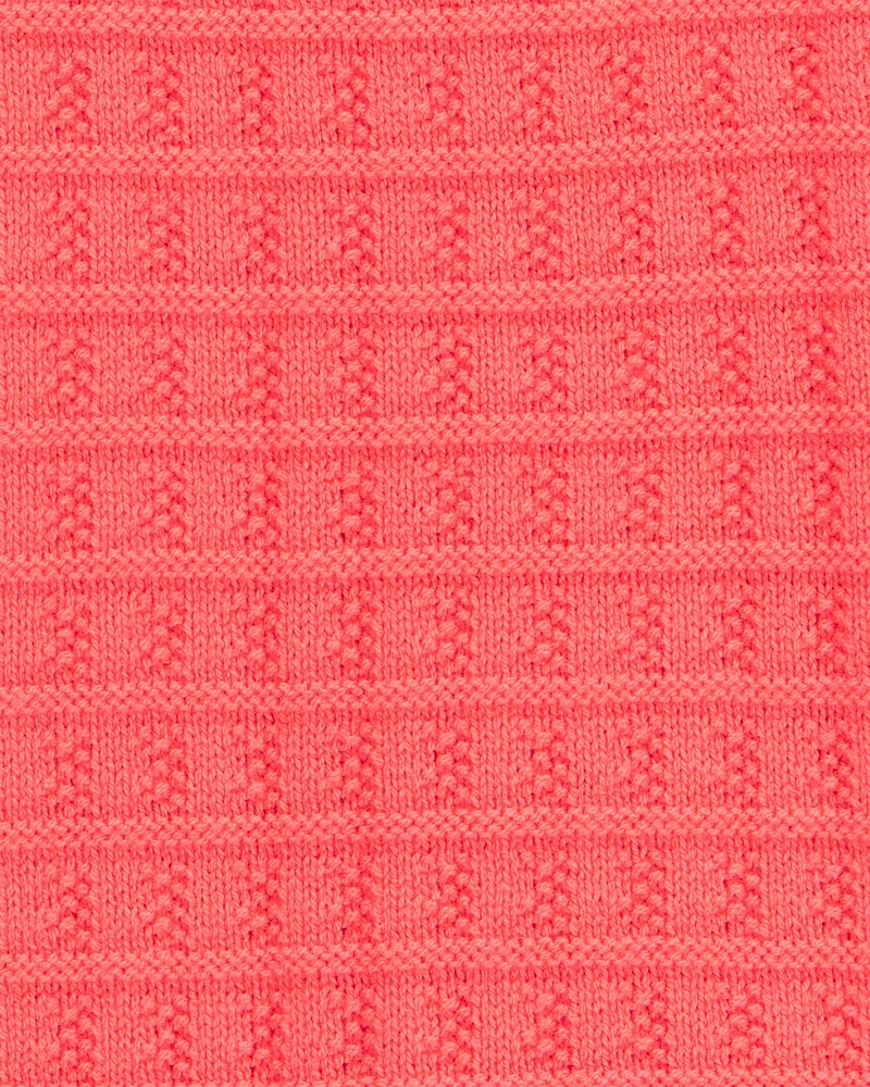 Kid Orange Knit Tank Top
