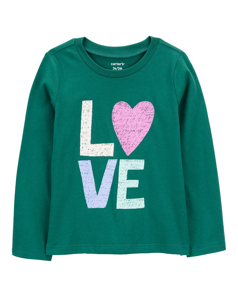 Toddler Love Long-Sleeve Graphic Tee