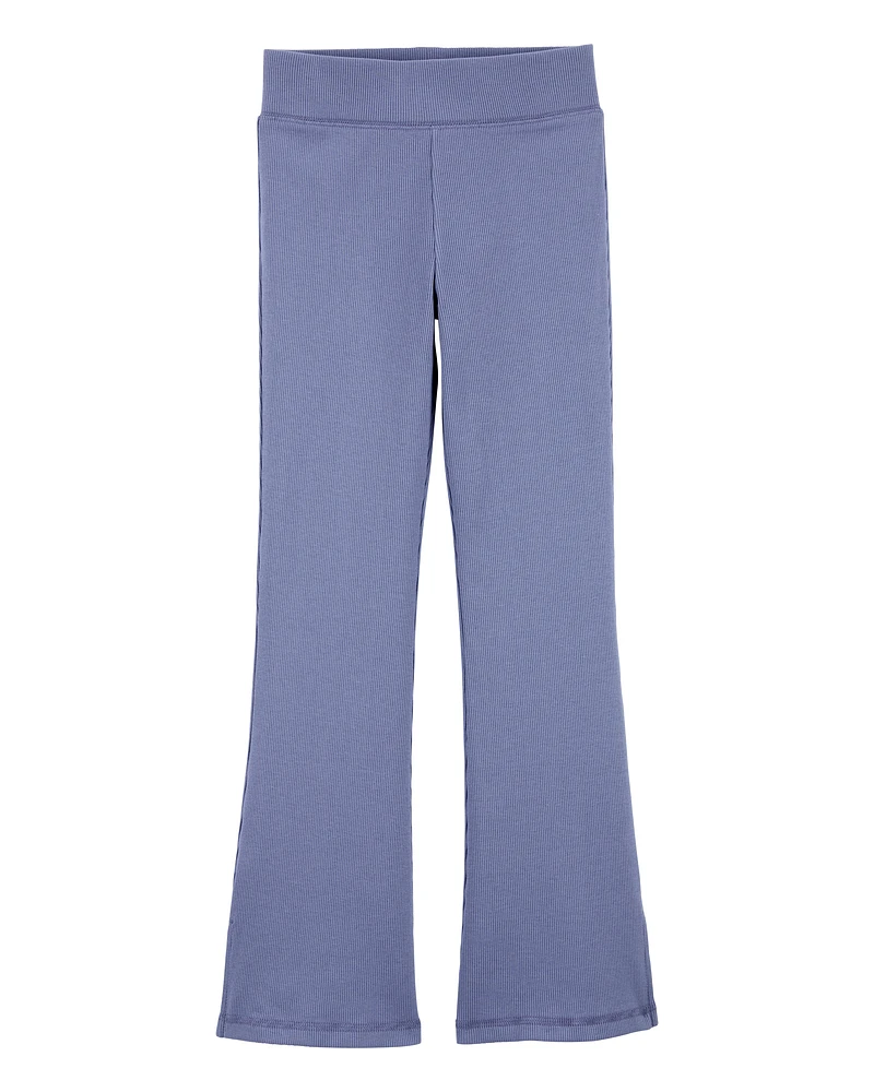 Kid
High-Rise Ribbed Flare Pants