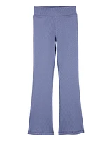 Kid 
High-Rise Ribbed Flare Pants