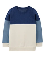 Kid Colourblock Fleece Sweatshirt