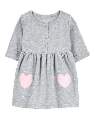 Baby Heart Jersey Dress