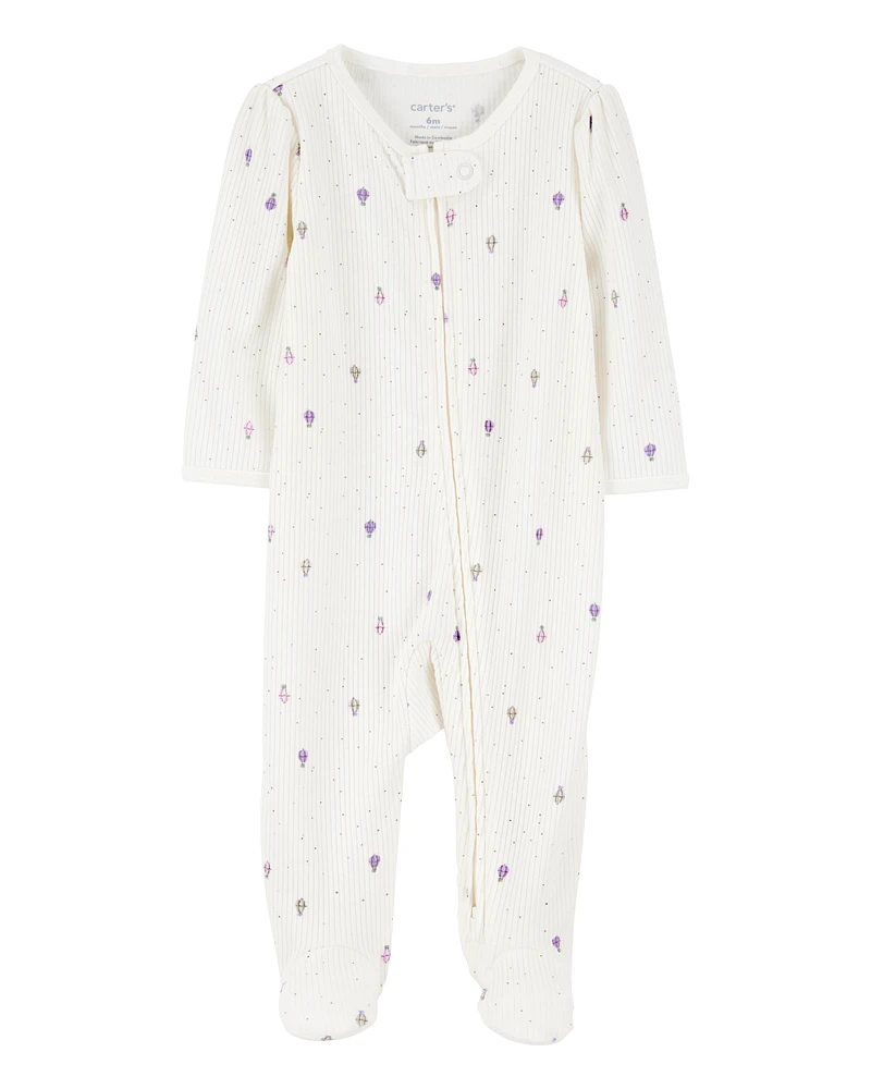Baby Air Balloon 2-Way Zipper Textured Sleeper