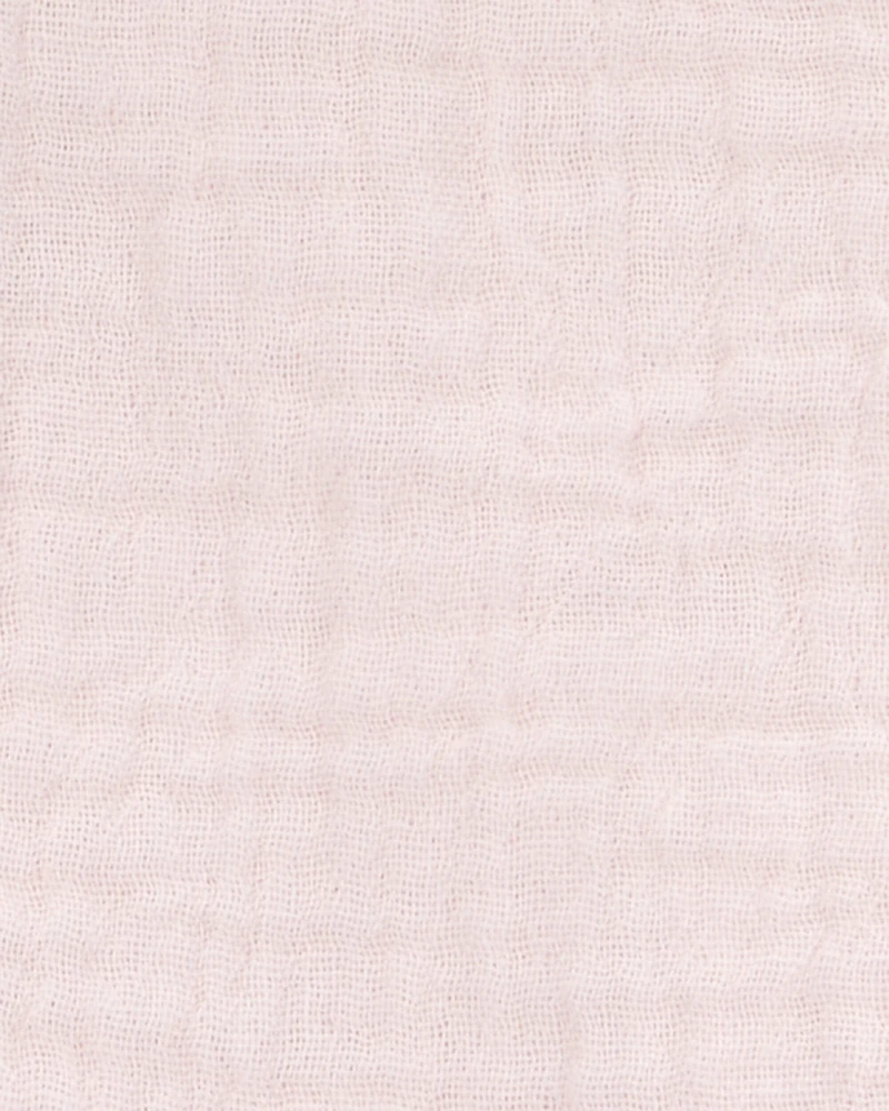 Baby Solid Sleeveless Fashion Top - Pink