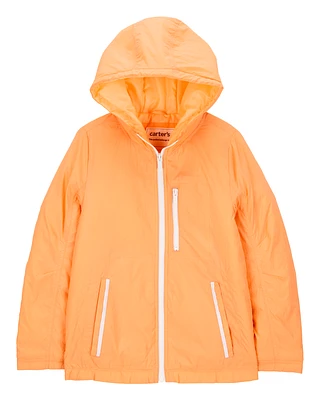 Girls Midweight Athletic Jacket - Orange