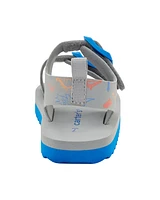 Toddler Strappy Casual Sandals - Grey/Blue