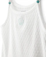 Toddler Seashell Ribbed Tank Top