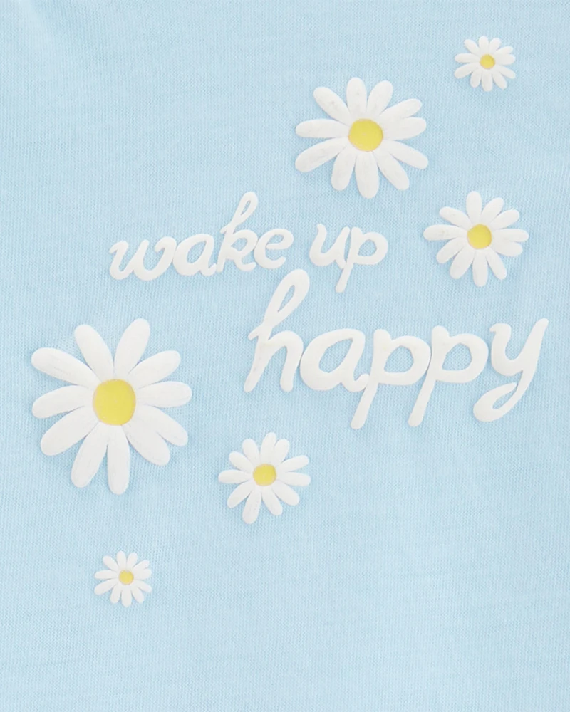 Girls Daisy Loose Fit 2-Piece Pyjamas - Blue