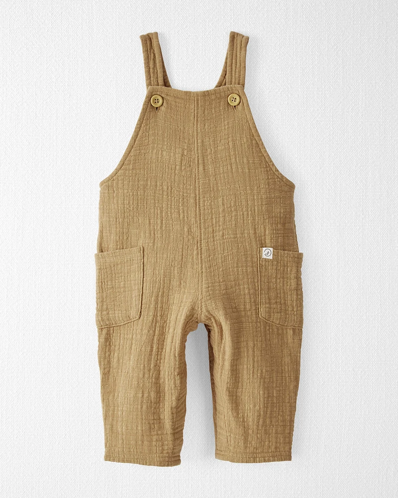 Organic Cotton Textured Gauze Overalls