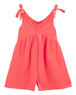 Kid Gauze Tank Romper