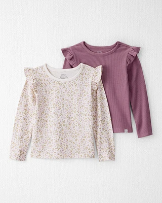 Toddler 2-Pack Organic Cotton Tees Botanic Muse Print