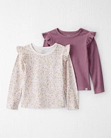 Toddler 2-Pack Organic Cotton Tees Botanic Muse Print