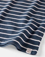 Baby Organic Cotton Pyjamas Set Stripes-Blue
