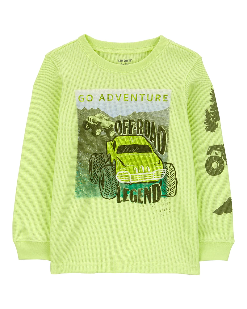 Toddler Off Road Adventure Thermal Graphic Tee