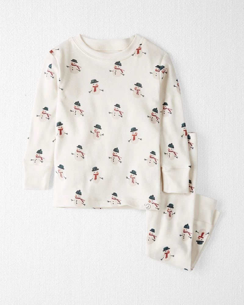 Baby Organic Cotton Pyjamas Set Snowman