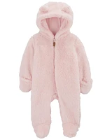 Baby Hooded Sherpa Jumpsuit