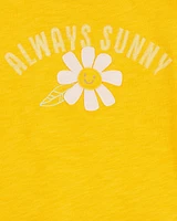 Toddler Always Sunny Flower Tee