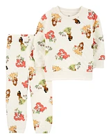 Toddler 2-Piece Disney Princess Sweatshirt & Pant Set