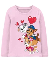 Toddler PAW Patrol Valentine's Day Tee - Pink