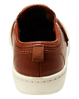 Toddler Faux Leather Casual Sneakers