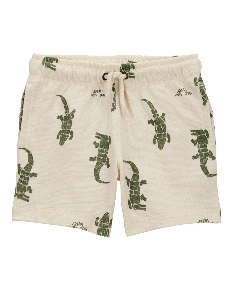 Toddler Alligator Pull-On Shorts
