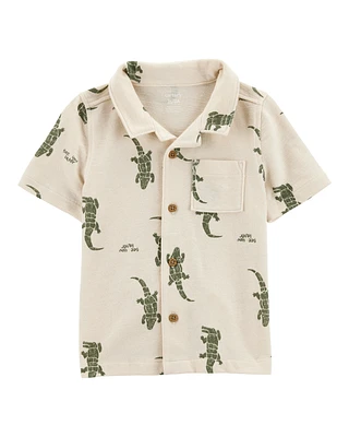 Baby Alligator Button-Down Shirt