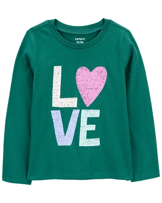 Toddler Love Long-Sleeve Graphic Tee