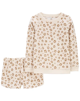 2-Piece Leopard Fleece Pyjama Set