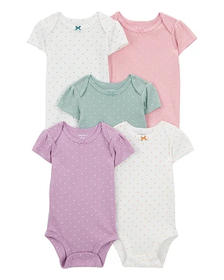 Baby 5-Pack Heart Polka Dot Original Bodysuits