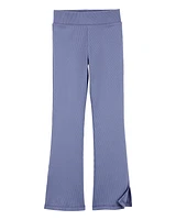 Kid 
High-Rise Ribbed Flare Pants