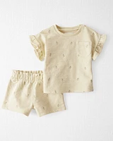 Baby 2-Piece Pineapple-Print Set Made With Organic Cotton